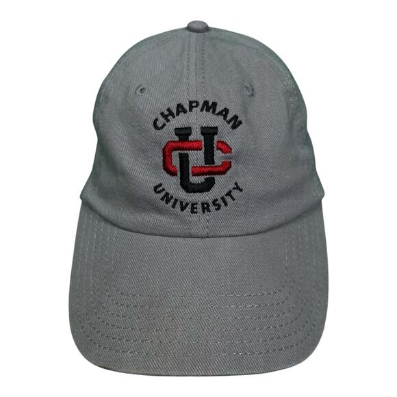 Chapman University Orange, California Gray Logo Strapback Cap Hat - Picture 1 of 7
